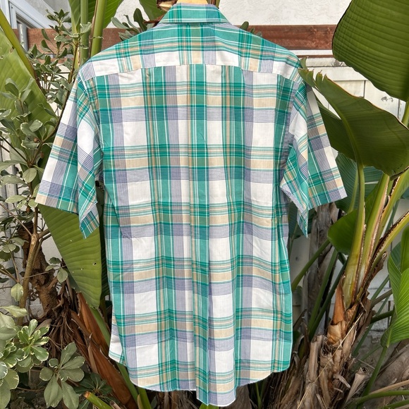 Vtg 90s Mervyn’s Men’s Collection Checkered Button Up Shirt Men’s Large 1990s - Picture 4 of 4